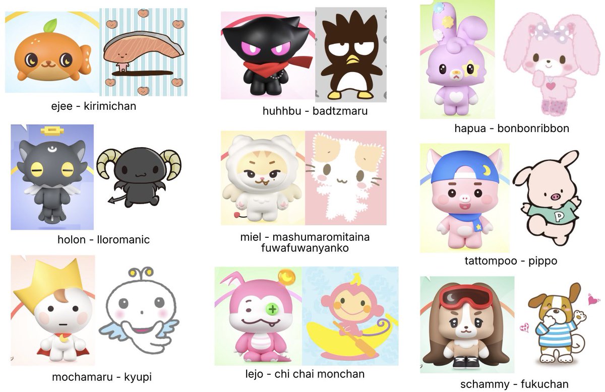 yumayowo's tweet photo. teamily as sanrio characters💘 do we agree https://t.co/WXndS15lru