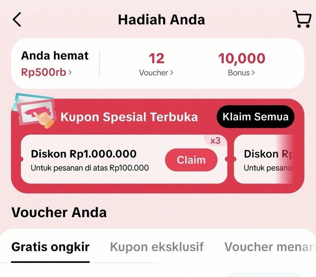 apriliondiazt's tweet photo. siap-siap malam ini mau setel alarm dlu jam 12 malem soalnya di #Jam12GosokVoucher1Juta lho guys, mana bakalan dapat banyak voucher yang bisa bikin belanjaan kita makin hemat. pokoknya pantengin terus yagaes di tiktok shop 🛒🛍️
https://t.co/p6pz7VU54a https://t.co/mA2c4eoFA3