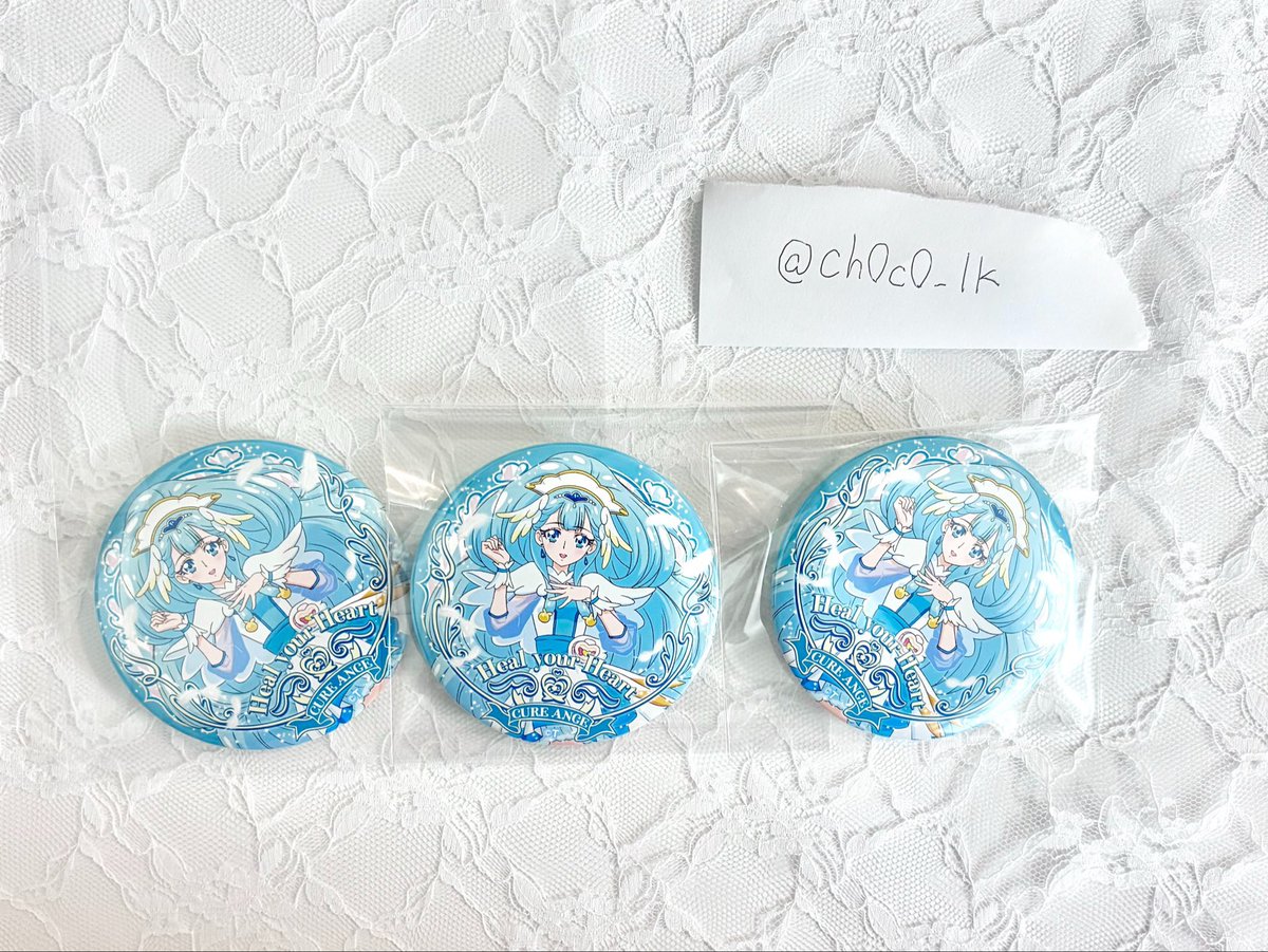ch0c0_lk's tweet photo. 【トゥインクル缶バッジ　6 トゥイ缶　プリキュア　交換　譲渡】

譲/リコ、アンジュ、パルフェ、やよい

求/ジュリオ>>カスタード>レート額＋送料

・郵送のみ https://t.co/2t11sdmdok