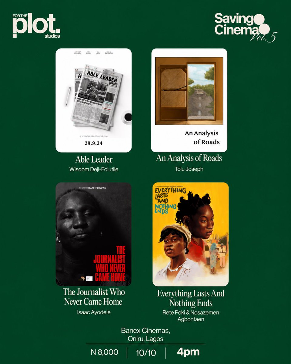 vandeh_praise's tweet photo. I think if you look outside mainstream nollywood , you will find that Nigerian filmmakers are doing pleasant things! You can come see 4 amazing shorts for the price of one thanks to @Saving_Cinema 

https://t.co/8q0nIQuUje https://t.co/9bnAP17H12