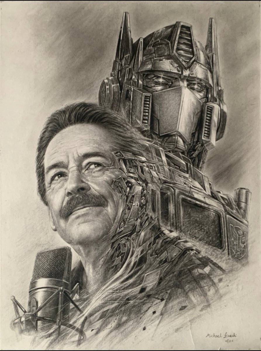MichaelEnechi's tweet photo. The Voice of Optimus Prime

A tribute to the man behind one of the most iconic voices in animation, and the character that voice brought to life.

31 × 23 cm | Pencil on Paper

Available for collection.

#PeterCullen #OptimusPrime #PencilArt https://t.co/BTHzRZjsKS