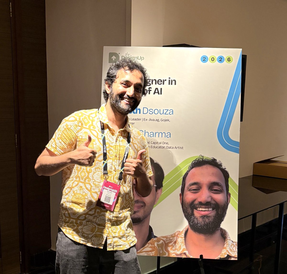 Kenneth's tweet photo. There's been a lot of "design is dead" talk this year.
So at @DesignUpConf last week, @rasagy and I built our workshop around a better question: how does a designer actually navigate this landscape? and what value does a designer still bring to the table? https://t.co/FejFU19bRn
