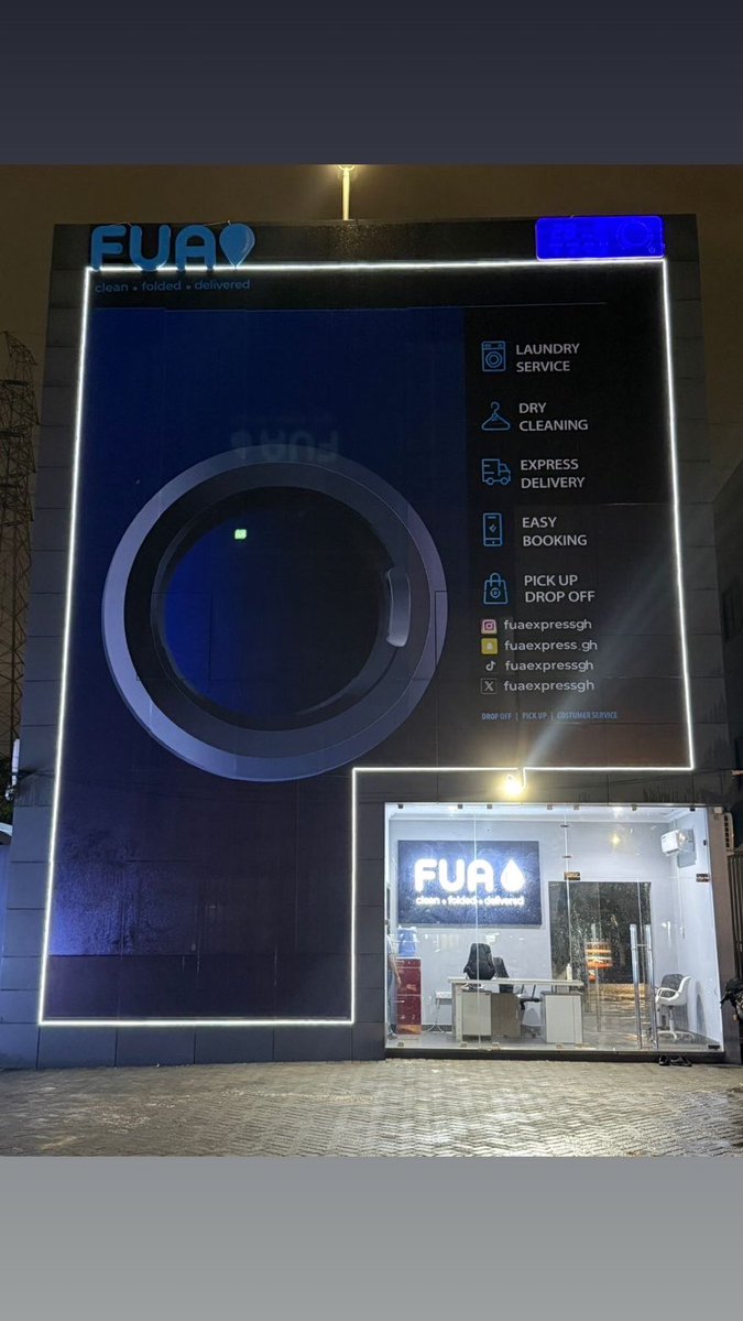 0panaa_1's tweet photo. There’s a new laundry service at East Legon called FUA Express. 🧺🔥

When you go there, just mention “Accra Mayor” and they’ll give you a discount. ❤️ https://t.co/bP8maqqUjj
