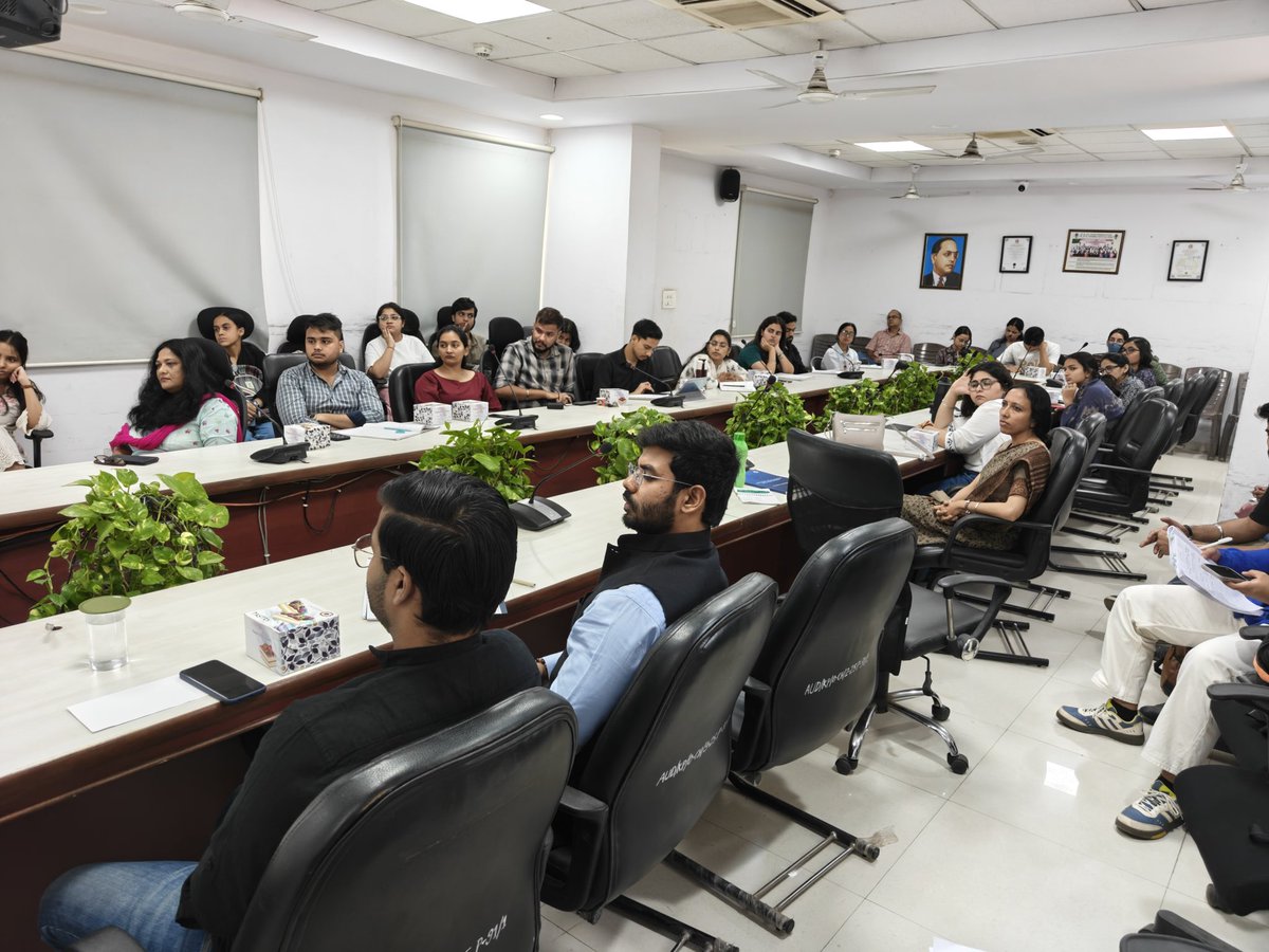 Amar4Odisha's tweet photo. It was a pleasure interacting with the students and faculty at @weareAUD (Dr. B. R. Ambedkar University, Delhi) on the challenges of conserving biodiversity and the policies we need for a greener future.

The questions and discussions made for a thoughtful and engaging session. Always encouraging to see young minds engage so deeply with issues that will shape our environmental future. 

#Biodiversity #GreenFuture #PublicPolicy #Environment
