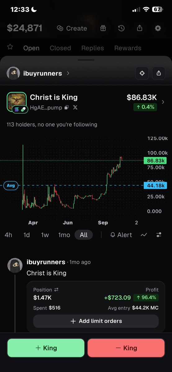 ibuyrunners's tweet photo. Unfazed and unbothered. Study the Soln CTO $King

HgAEQbgPU8o8g8oAsNgu2hgQ87eQEBNfVourwznepump

Christ is King https://t.co/EAqkxc9lC9