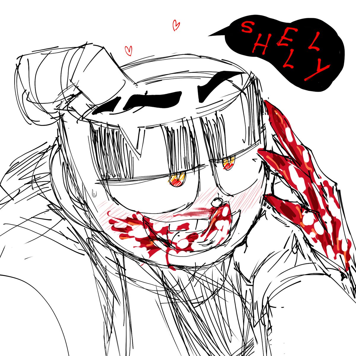 CebollaExtraaa's tweet photo. TW: gore(?
fanart for @//farkle_finkle_berryπ (on tik tok) hehehheheh I love Cups Vampire.....
#Cupshell #motm https://t.co/KtzxF689xL