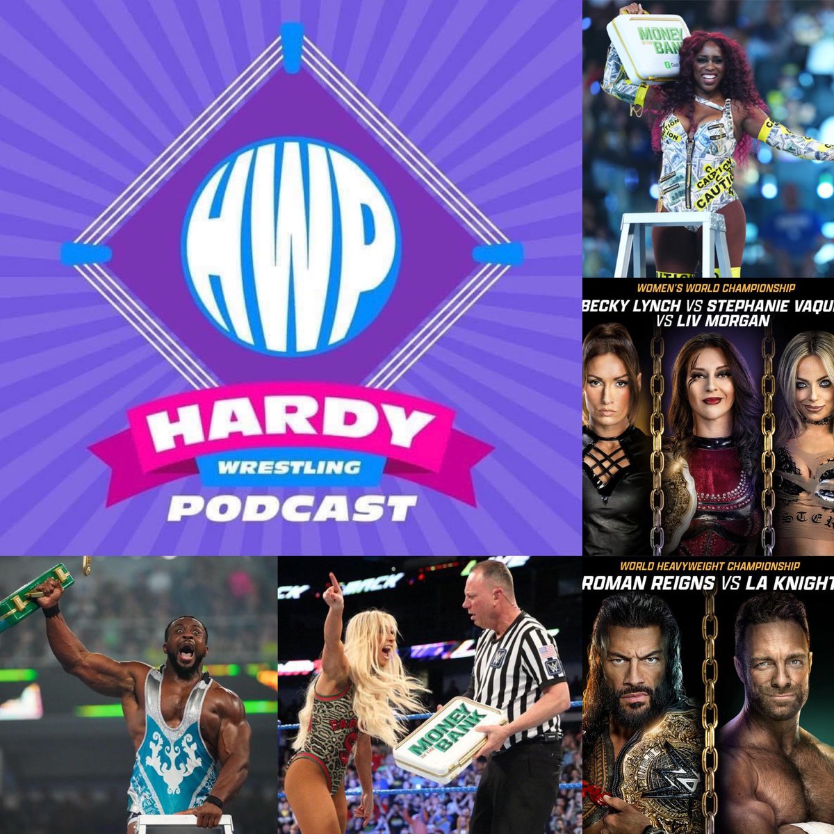 QueenStephHardy's tweet photo. Tonight join @QueenStephHardy on a new episode of THE @hardywrestlepod Xtra as she gives her @WWE Money in the Bank 2026 predictions! 

This year is shaping up to be fun, so tap in LIVE tonight at 8 pm ET! https://t.co/ZA4BK4h8Zi #MITB #WrestlingCommunity https://t.co/68czThLDhm