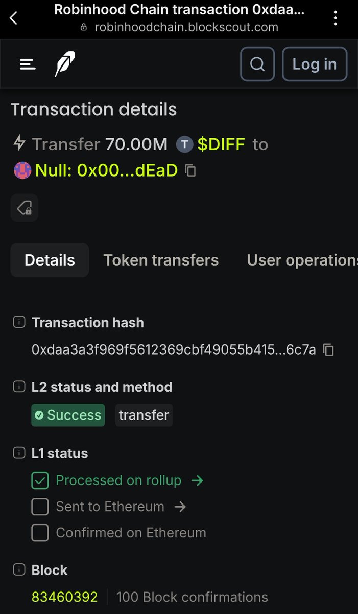 ThatsDiff's tweet photo. 70 Million $DIFF Tokens Burned.

7% of the Total Supply. https://t.co/tMAM57Mbxb