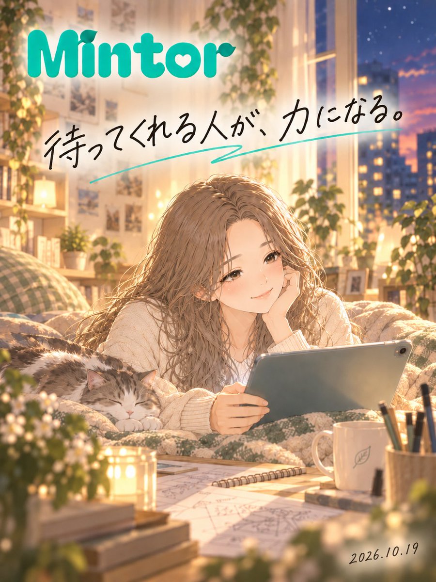 _kanae_k_'s tweet photo. 見てくれる人がひとりいるだけで、手が進むことがある。期待に応えなきゃ、じゃなくて、続きを待ってくれる人がいる。その安心が、次を軽くする。

#Mintor https://t.co/fflLjE9E3Y