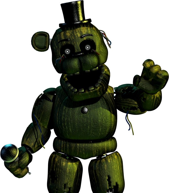 fnafhypothesis's tweet photo. Did you know? Phantom Freddy's model is not an edited version of Withered Freddy's, but instead, the exact same model as Withered Golden Freddy's but with green &amp; burnt textures. See for yourself below. #fnafthesis https://t.co/SVBRa3Wk4d