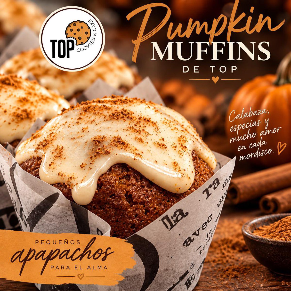 marylicius1's tweet photo. Octubre… mes de la Cucurbita moschata… auyama…calabaza…
Mes de los deliciosos Pumpkin spice muffins… o muffins de auyama y especias… con topping de canela 🤤🤤🤤 https://t.co/cnsG7PrTIm