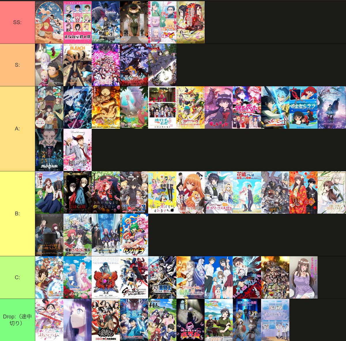 VTiro_colorful's tweet photo. 2026夏アニメ(ブリーチ以外)完走終わりました
夏クールは大作がとても多かった印象です
SSにいたっては毎週が楽しみでした
続編含めての合計本数とかチャンネルの方に
後であげときますね
#2026夏アニメ https://t.co/pPxKyKOgeq