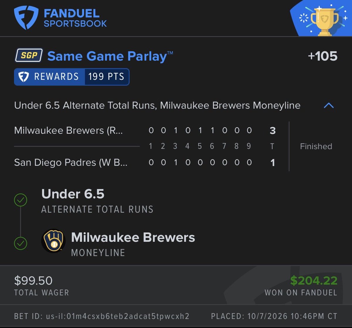 4bossman4's tweet photo. Couple small hits we took to the bank, always eating with the team.

Link in bio for bonus bets on FanDuel through my referral link!!!
DM for Discord

#Fanduel
#Parlay
#MLBBets
#BonusBets
#RealWinsRealLosses https://t.co/otKr2xgRR3