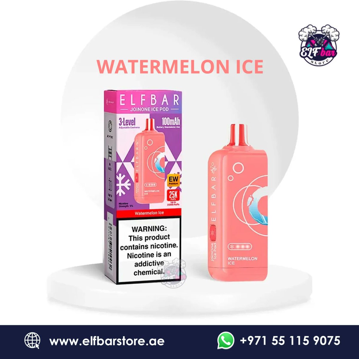 elfbarsstore's tweet photo. ❄️🔥 Buy Elfbar Joinone Ice Pod 25000 Puffs Disposable Vape in Dubai UAE! 💨
Icy flavor 😍 25,000 puffs 🔋 fast UAE delivery 🚚
(18+ only 🔞)
👉 Visit Us: https://t.co/iYiAtVTXr0
📞 +971 55 115 9075
📧 support@elfbarstore.ae
#ElfbarJoinone #IcePod #يونايتد https://t.co/qMq3gVMfbv