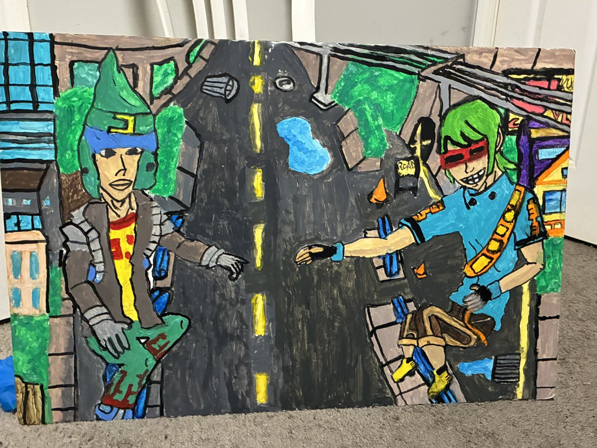 KountKuro's tweet photo. Jet Set Radio Corn & Yo-yo Race to da future! 02/16/26
#videogameart #traditionalpainting #jsrf #digitalartists #originalpaintings https://t.co/ldpCUTCTW7
