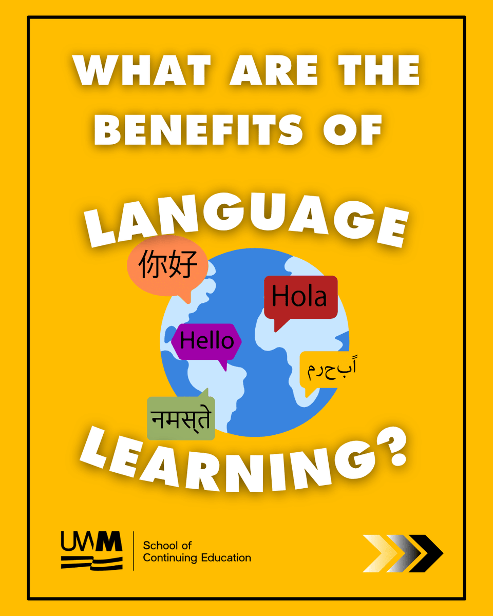 UWMContinuingEd's tweet photo. Learning a new language is good for your brain. 

Learning a new language from the comfort of your own home, is good for the soul. 

We offer 13 languages ranging from beginner to advanced, with many of our classes available online. https://t.co/b7tmoGSBIp https://t.co/NMP4CMFMXL