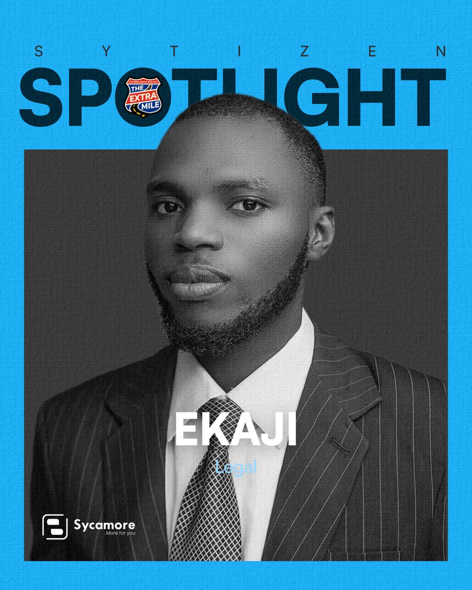 SycamoreNG's tweet photo. Ekaji from the Legal Team shares how his team contributes to the customer experience by ensuring that products, processes, communications, and agreements are clear, fair, and compliant. By helping customers understand the terms they engage with and ensuring they are protected, the team helps build trust💚✨

#csw2026
#Sycamoreforyou