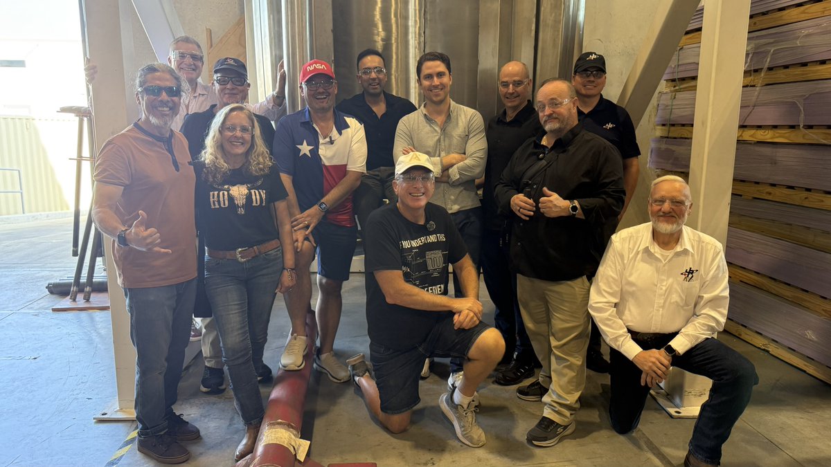 JoeTegtmeyer's tweet photo. Had a great tour @ discussion at @AaloAtomics with CEO  @MattLoszak & President/CTO @yasir_fission along with many in the @Tesla community including @CernBasher @pbeisel @FutureAZA & @TesLatino where e we learned a lot about this fast growing, vertically integrated nuclear reactor production facility right here in Austin & near Giga Texas!

Aalo Atomics is also one of the 4 nuclear companies to successfully demonstrate their reactor ability to attain criticality & meet the US  President’s 4th of July target date!

Aalo is building modular small nuclear reactors (SMR) that can fit on a standard semi trailer, be deployed almost anywhere and provide on-demand, off-grid power suitable for AI Datacenters, a host of industrial uses and more! 

They are in partnership with @CrusoeAI to demonstrate their reactor ability 1st nuclear powered AI datacenter located near the @INL in Idaho in early 2027!