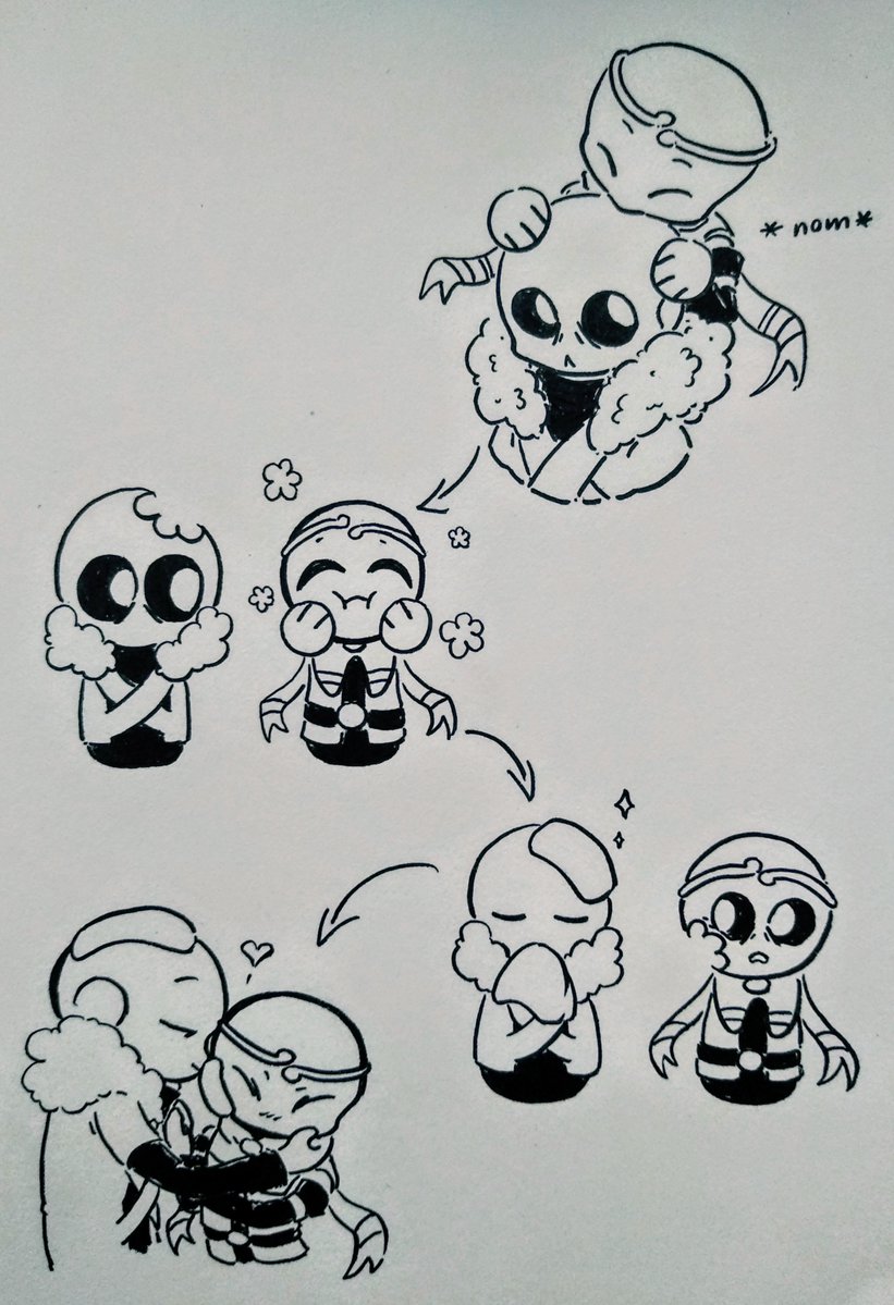 Lallalanie's tweet photo. Me and my boyfriend are kinda cannibalism 💛💜

#cream #dreamsans #crosssans #undertale #utmv #sanscest https://t.co/xkMBzQBiC8