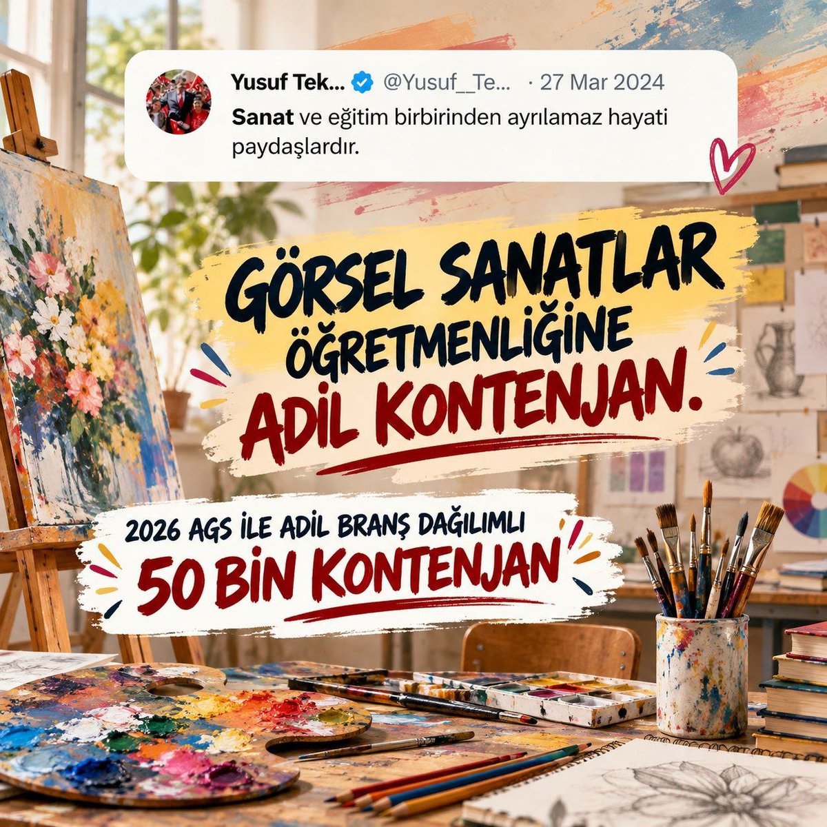 Cihat_477's tweet photo. Yıllarca emek veren lise ve ortaokul branş öğretmenleri mağdur edilmemeli. Dağılımda adalet, eğitimde kalite demektir! Sesimizi duyun, hakkımızı teslim edin. Sayın Devlet Bahçeli duy sesimizi! #AdilBranşAgs50BinBahçeliden https://t.co/E1xBqm8oYz