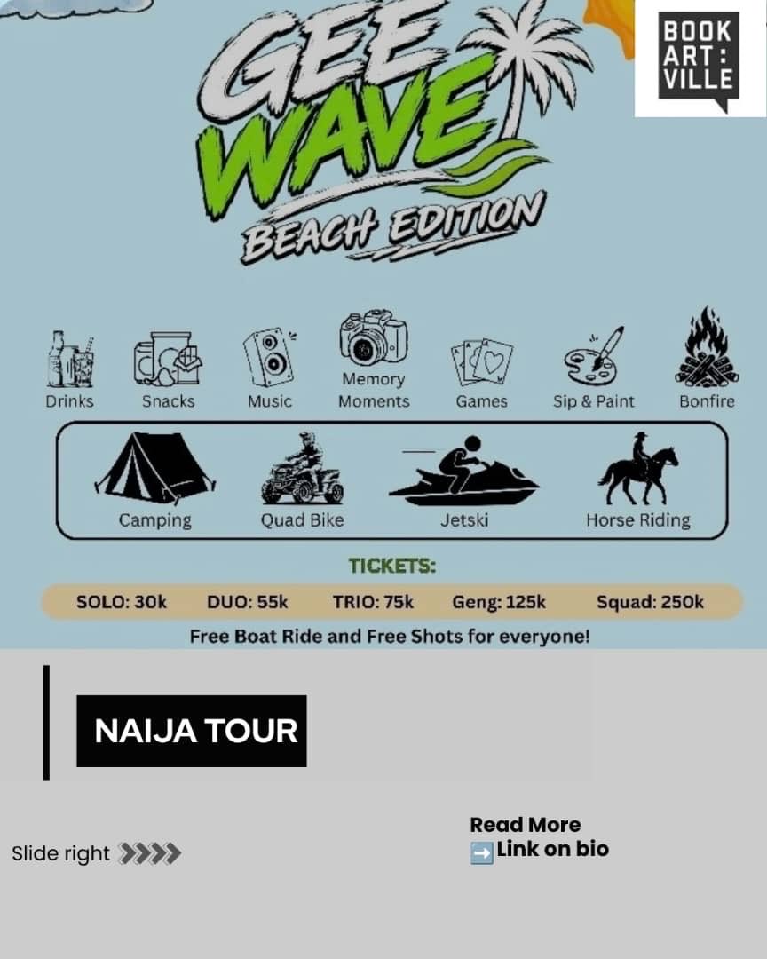 Bookartville_'s tweet photo. NAIJA TOUR 🇳🇬🌴

Nigeria is full of places that turn an ordinary trip into a memorable story. New routes, new experiences, new memories.

The question is: where are you touring next? 👀

Slide right 👉🏾

🔗 Link in bio for more details 

#BookArtVille #NaijaTour #ExploreNigeria https://t.co/tEa1HNWlho