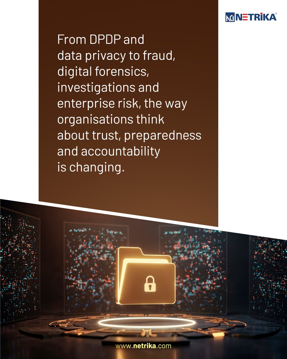 Netrika_PvtLtd's tweet photo. The conversations around risk are changing.

NCTB V: The Intelligence Frontier brings together experts shaping perspectives across data privacy, fraud, forensics, compliance, security and risk.

Nominate today: https://t.co/2UQxGA7Ei5

#NCTBV #TheIntelligenceFrontier #Netrika https://t.co/FmxsBzm5EV