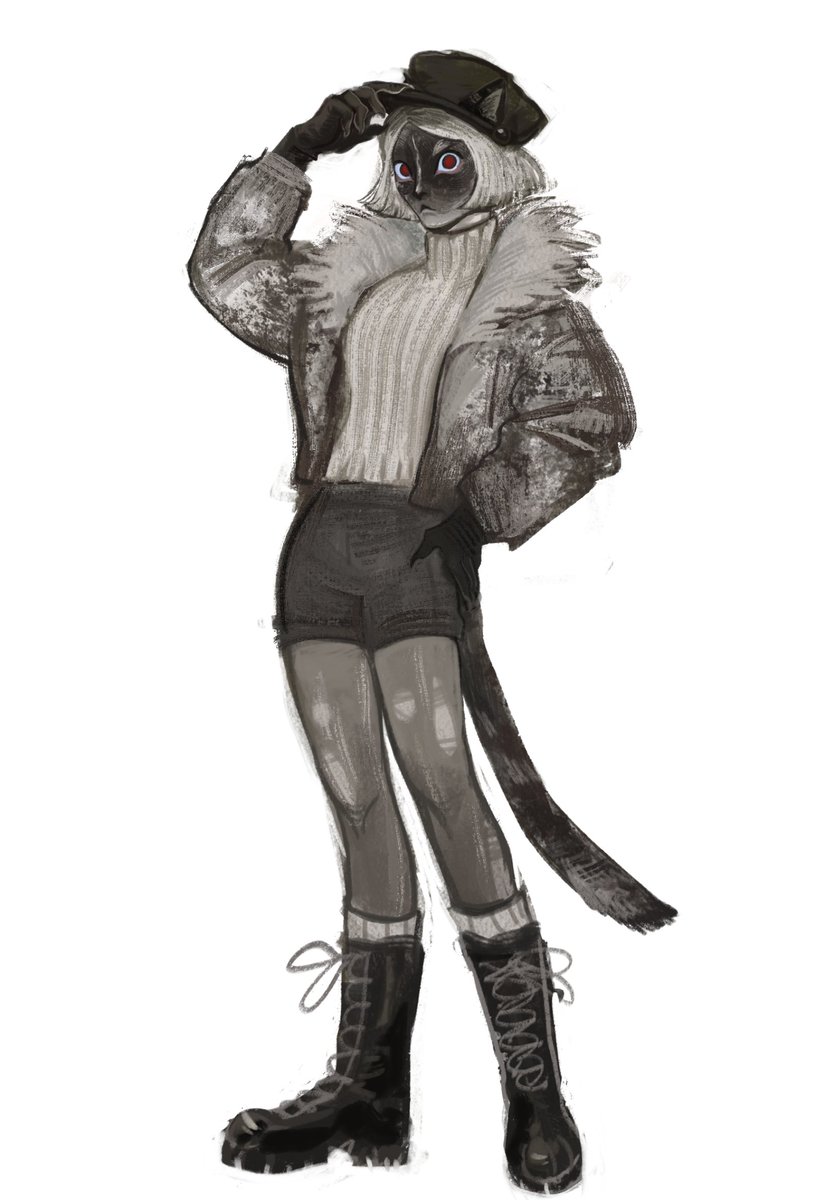 sparggwy's tweet photo. I drew my cat as an adopt character🥸
#adopt #meow https://t.co/fKCO9BTite