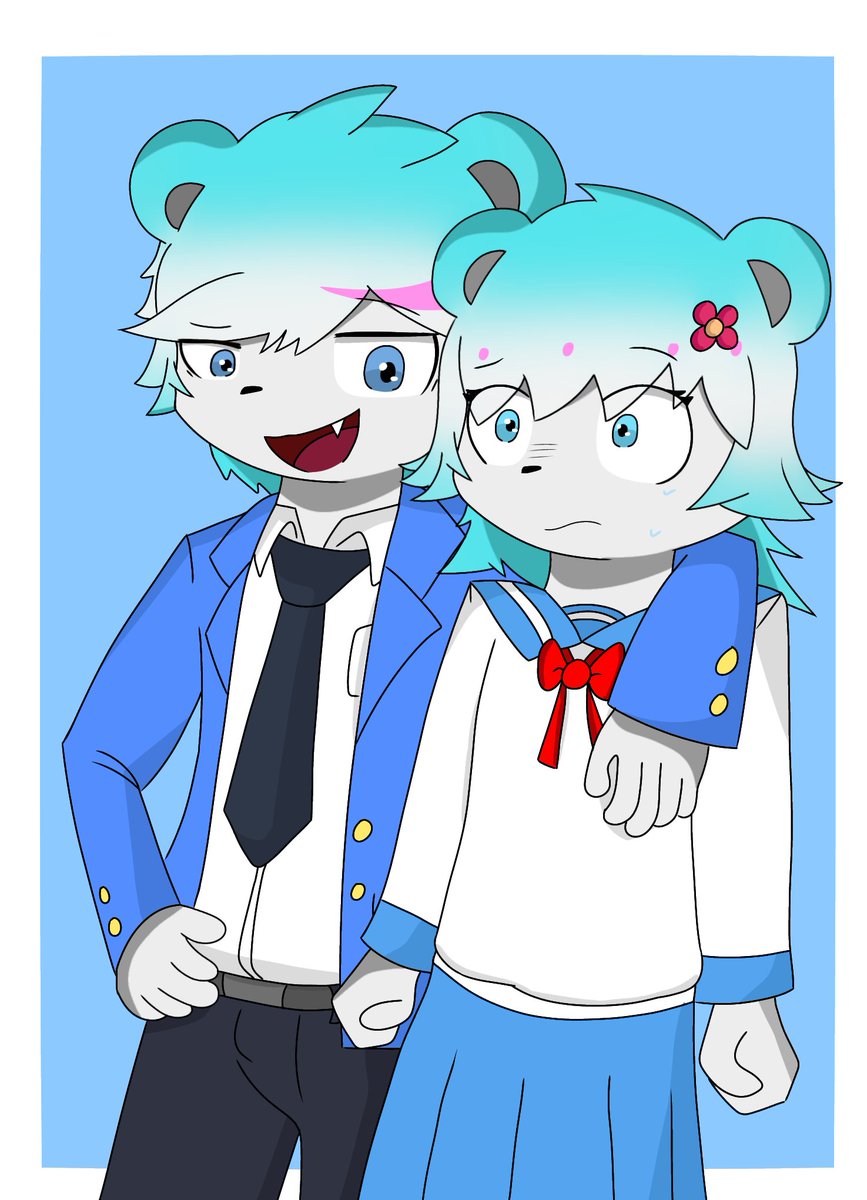zwergunion2007's tweet photo. Siblings 
Yuuki and Poru 
.
.
.
#furry #furryart #OCㅤㅤ https://t.co/3KNc9D9CLf