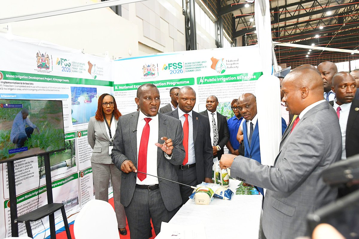 ElkanahMbaka's tweet photo. Kenya’s area under irrigation has expanded to 778,636 acres. Under the leadership of PS Ephantus Kimotho, strategic infrastructure investments at The Agriculture Summit are driving national food security.
​#IrrigationTransformation.
Water For Food. https://t.co/VviVVTc06y