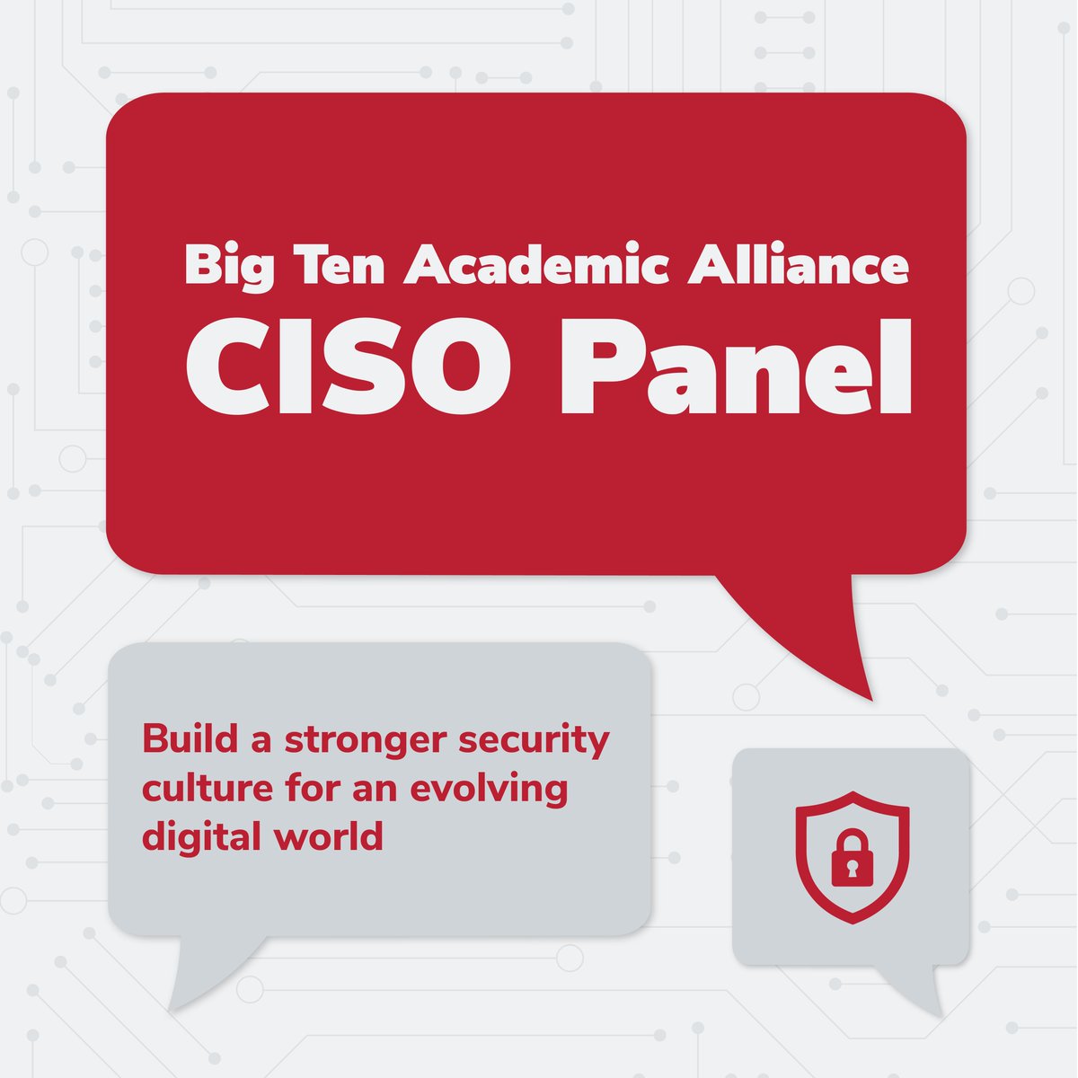 OhioStateIT's tweet photo. TODAY, Oct. 8, hear directly from security leaders across the Big Ten as they discuss risk, security culture and the future of cybersecurity in higher education. Register now to get a link for 1 p.m.: https://t.co/PhUYM1tTlN https://t.co/nnWY60RKEe