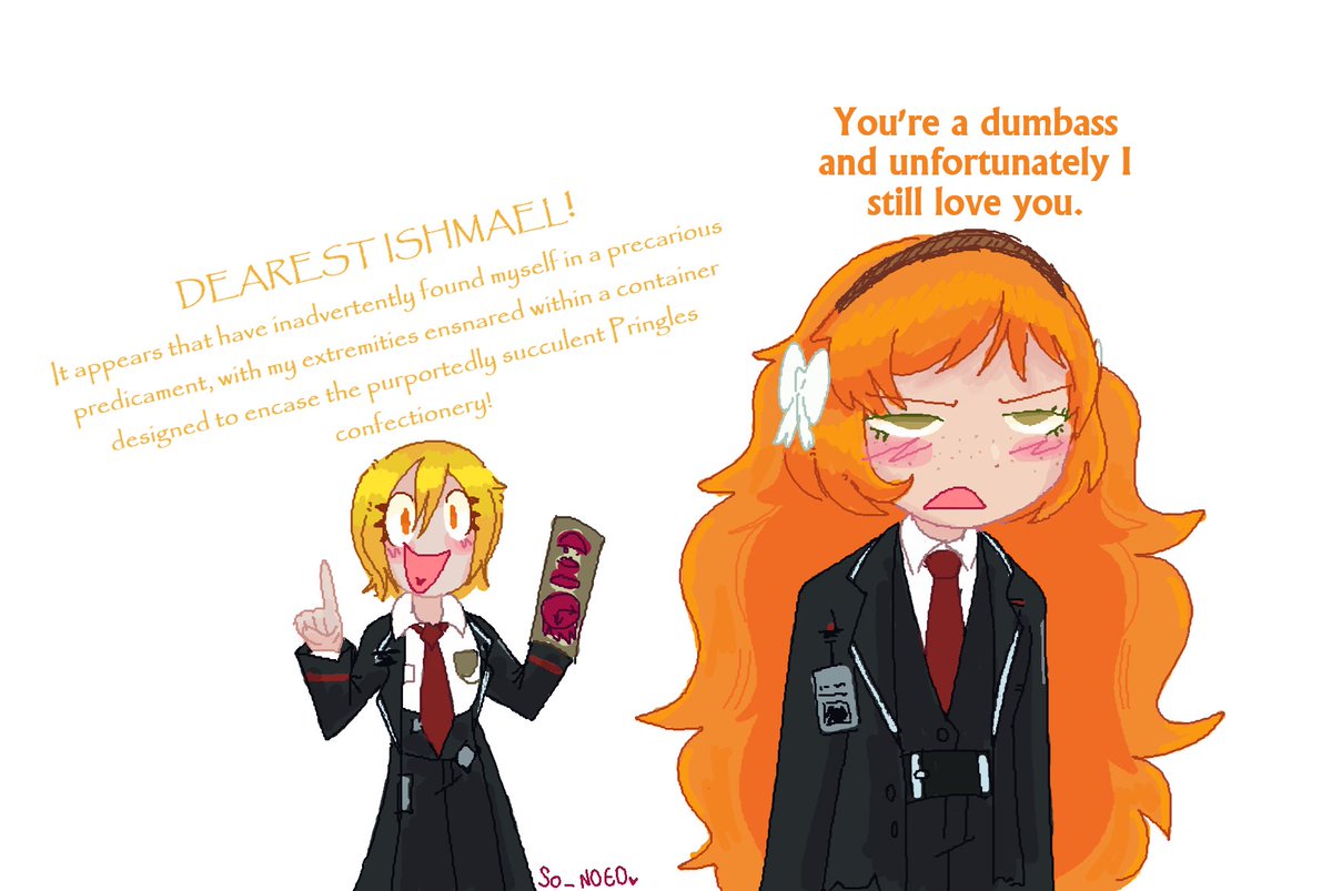 So__Noed's tweet photo. Ishmael, your silly girlfriend is at it again
#lcb38 #limbuscompany https://t.co/8JmbK7A07Q
