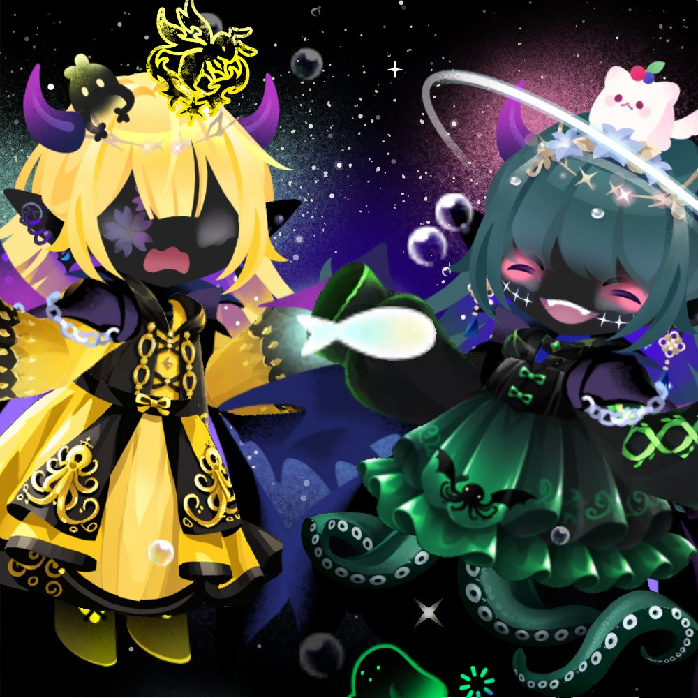 VIAz_game's tweet photo. 🟡ハスターと🟢クトゥルフ
邪神モチーフの子達
工夫がいっぱいの子達なのでお気に入り

#お気に入りLookBook https://t.co/vtcOPiLny2