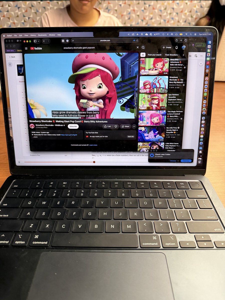 mirovija's tweet photo. some people go to the pcl to study
i go to the pcl to watch strawberry shortcake episodes 

(post computing midterm indulgence) 

#utdaily #utaustin #strawberryshortcake https://t.co/WWh6vxKTbu
