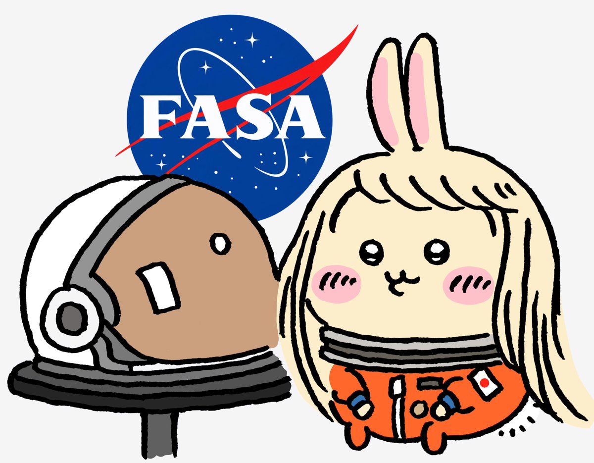 urayaha01's tweet photo. 特に意味は無いですけど🚀

#ちいかわファンアート #ファサ https://t.co/ddqwIWvQP3