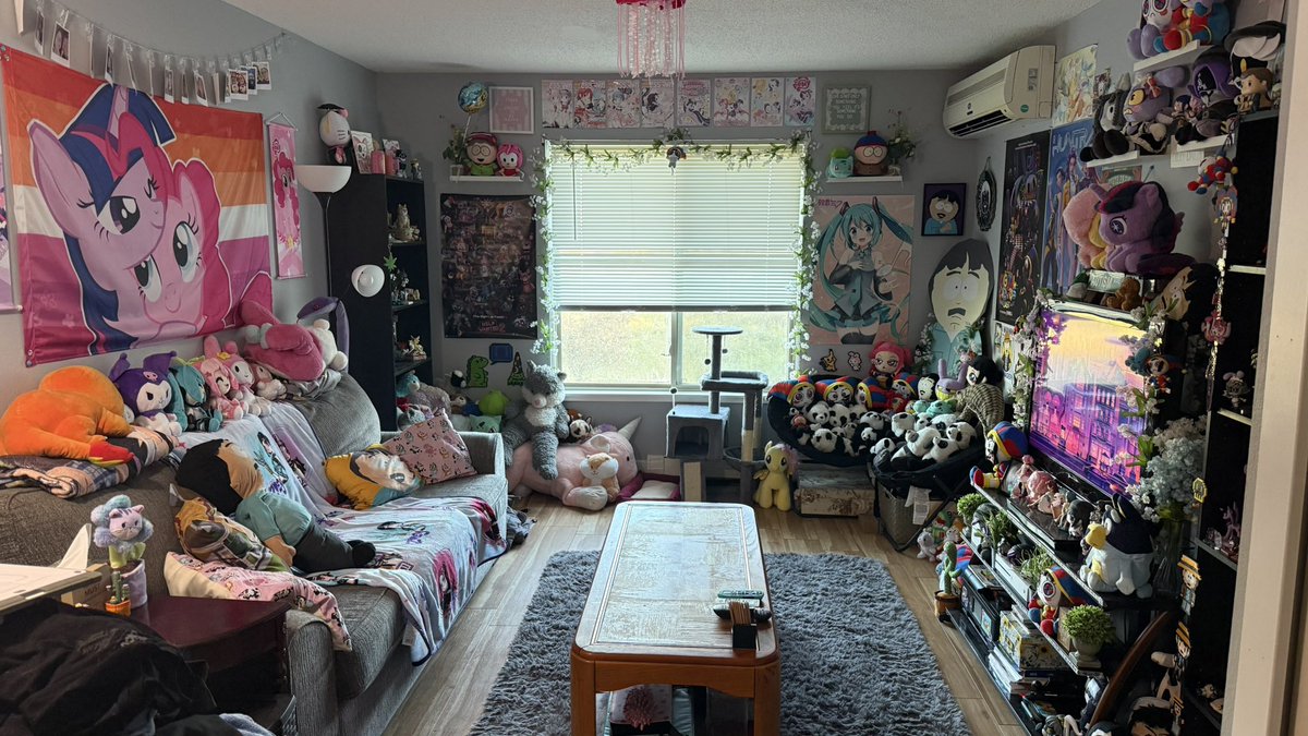 tokitaffy's tweet photo. can u tell two engaged autistic lesbians live here https://t.co/5qXbhaPznk