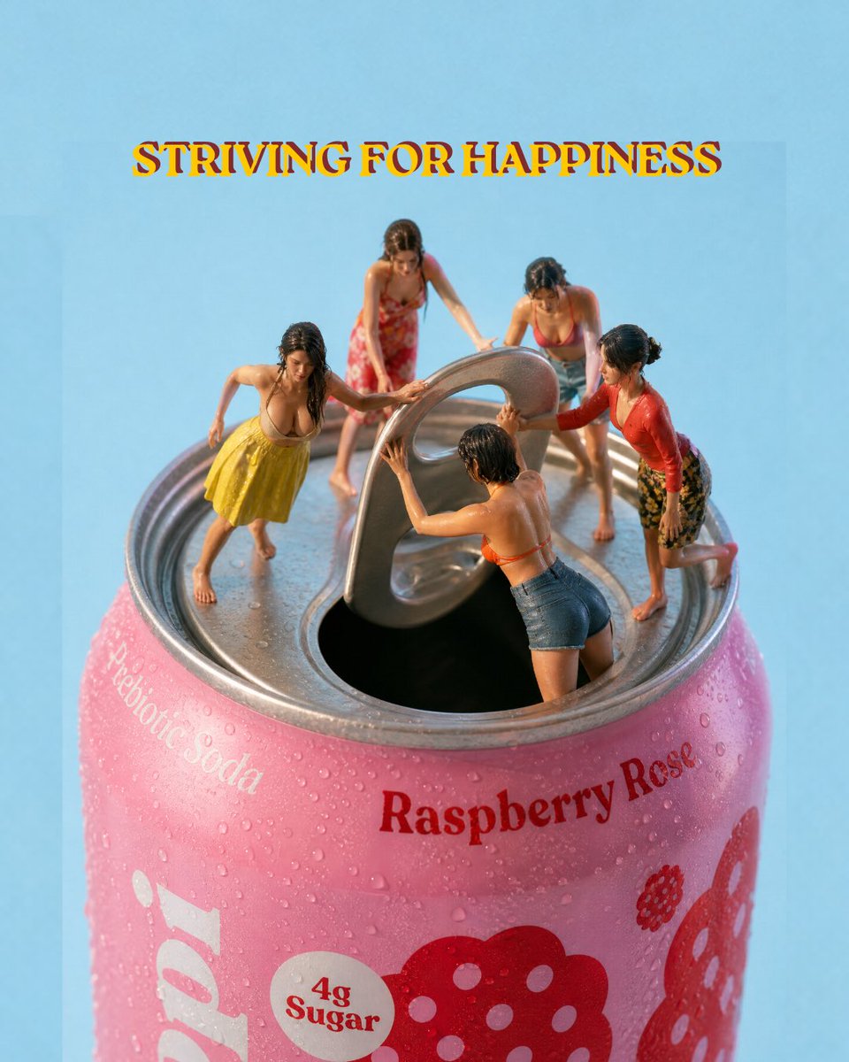MyRedSelf's tweet photo. Striving for happiness… 🌸

Made with @midjourney + GPT Images 2.0

#drinkpoppi #poppi #specad https://t.co/tBQxBQFVds