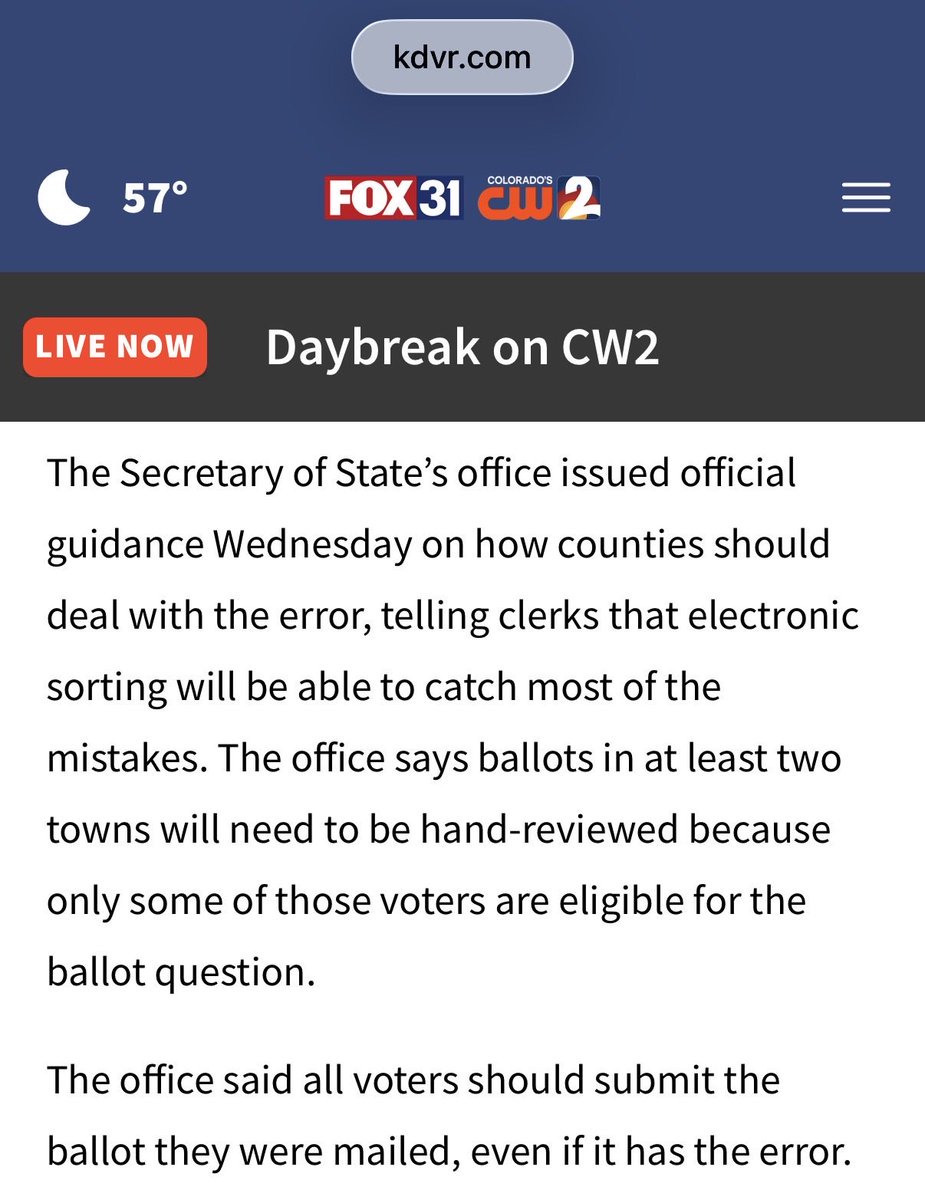 GovtsTheProblem's tweet photo. There is now ZERO election integrity in Colorado due to Jena Griswold.
Colorado Secretary of State Jena Griswold(D) has just disenfranchised every voter in Colorado with her incompetence.
Jena Griswold needs to resign immediately.
#copolitics https://t.co/Pb3H7jNZeZ