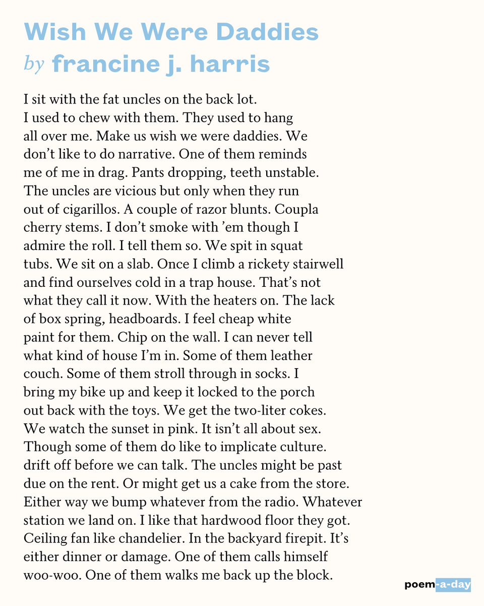 POETSorg's tweet photo. 10/8/26 “I sit with the fat uncles on the back lot.” https://t.co/UBIC1Yg8lH