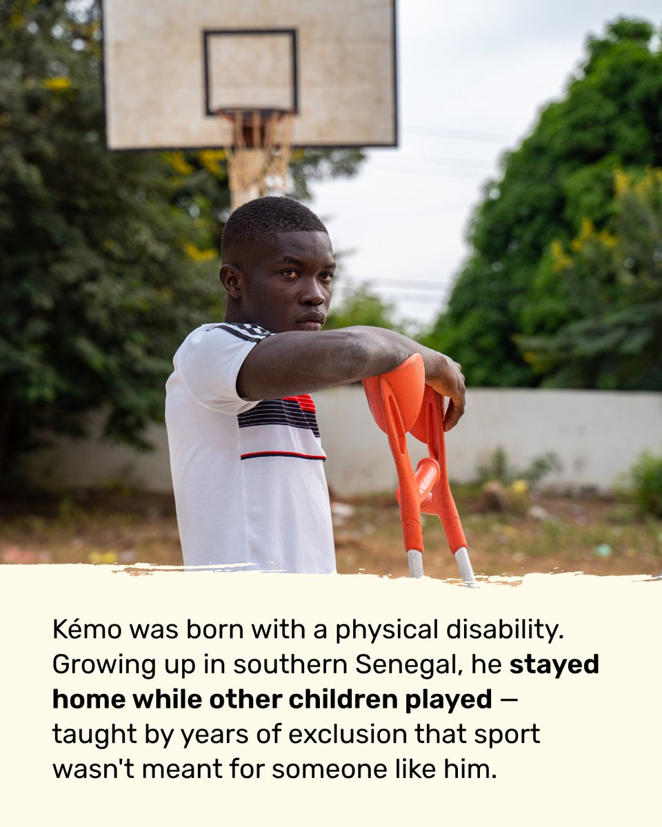 RightToPlay_UK's tweet photo. Para-basketball gave Kémo strength, but most importantly it gave him the confidence to claim his place on the court and in the community. 

Read his story: https://t.co/S5pIu0XfMd https://t.co/8VtOrBB0sS
