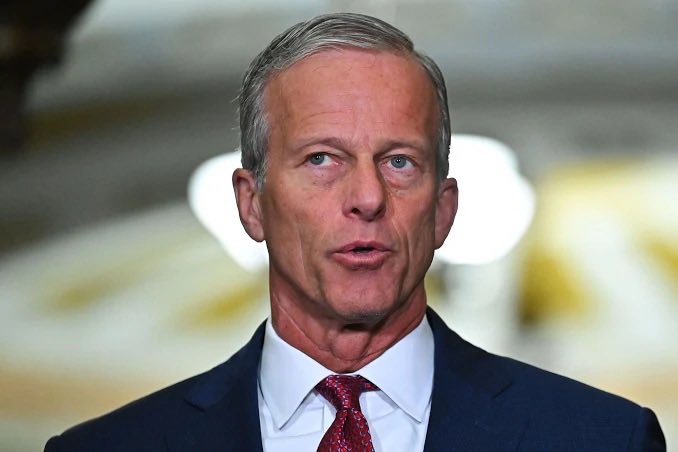 YoAdrienne1968's tweet photo. The filibuster is nowhere in the Constitution. What @LeaderJohnThune is doing by keeping it in place is unconstitutional. 
He is willingly blocking important legislation and blaming Democrats.
John Thune is the enemy within. https://t.co/c2SegyGPsj