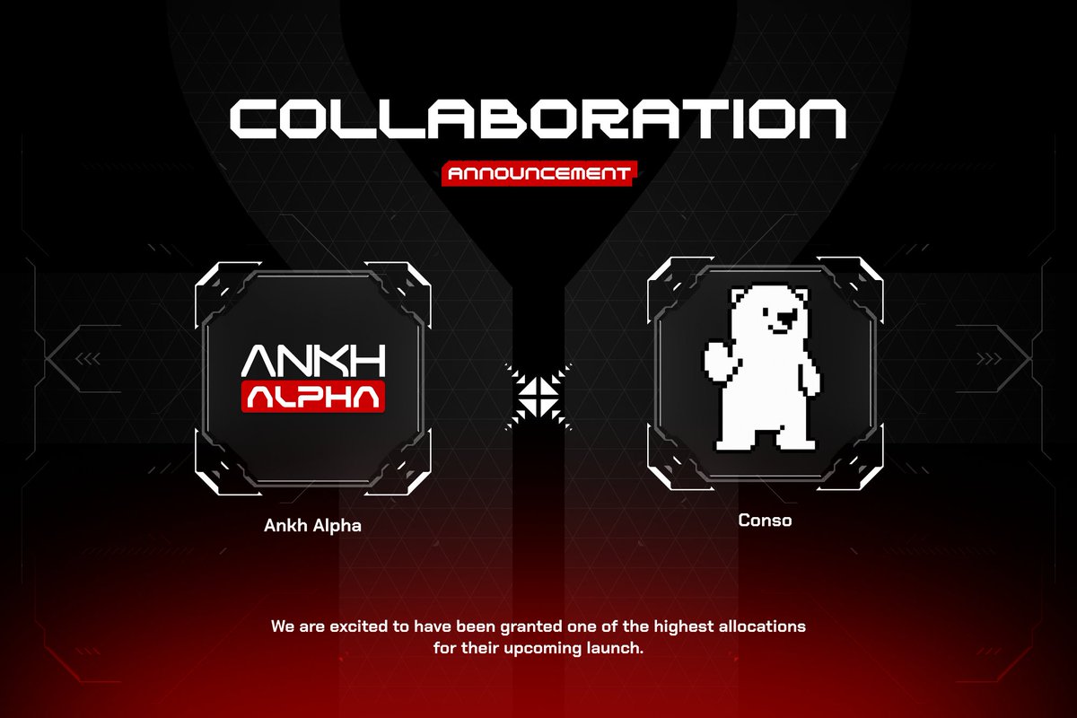 AnkhAlpha's tweet photo. We’re excited to announce our collaboration with @conso_xyz  

CONSO is building a Next Gen Consumer Reputation Layer turning digital activity into portable, verifiable, user owned reputation across the internet

Built around CONSO BOTS, the ecosystem connects users to the CONSO Network through mining, missions, campaigns, and everyday participation

With BOTS acting as mobile nodes for the network, CONSO aims to connect reputation across social, gaming, AI, brands, and onchain ecosystems

CONSO BOTS - your stake in the CONSO Reputation Network
