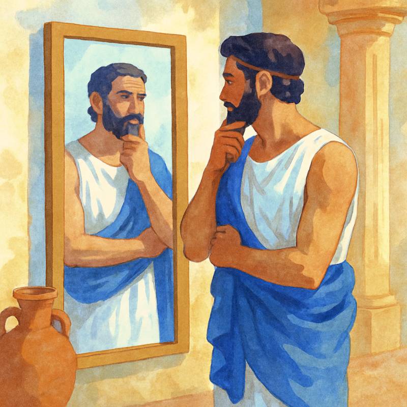 SynesisGreek's tweet photo. ἑαυτοῦ, -ῆς, -οῦ:

- ἕο (“of him”; Homeric gen.)
+ αὐτοῦ “himself”
→ ἕο αὐτοῦ “of him himself”
→ Ionic ἑωυτοῦ; Attic ἑαυτοῦ
→ Koine keeps Attic ἑαυτοῦ
→ no nominative (lexical form is the genitive; subject “himself” = αὐτός)

Meaning: “of himself / herself / itself”