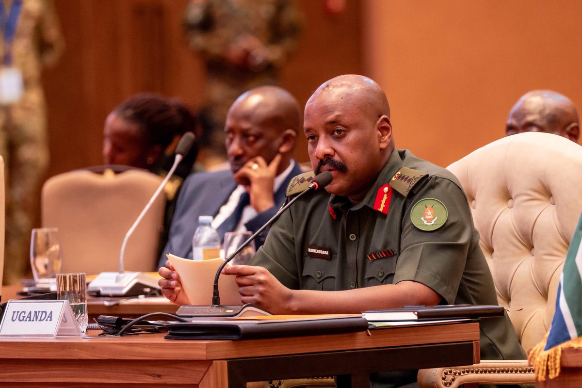 NatsAbubakar's tweet photo. Museveni Calls for Stronger Link Between Security and Economic Development

President Yoweri Kaguta Museveni has called on African defence leaders to recognise that national security is closely linked to economic strength, political cohesion and strategic cooperation.
Closing the inaugural African Conference of Chiefs of Defence Forces on Military Operations Other Than War at Speke Resort Munyonyo, President @KagutaMuseveni said a country cannot sustain a strong and secure defence force without a strong economy.

He urged African countries to create wealth through commercial agriculture, industry, services and ICT, while expanding markets through the African Continental Free Trade Area (AfCFTA) and regional integration.
The President also challenged defence forces to adapt to emerging and non-traditional security threats while contributing to peace and national development.

“Security and prosperity go together,” President Museveni emphasised.
He thanked the visiting Defence Chiefs, Intelligence Chiefs and Force Commanders for attending the conference in Uganda and wished them a good stay in the country.