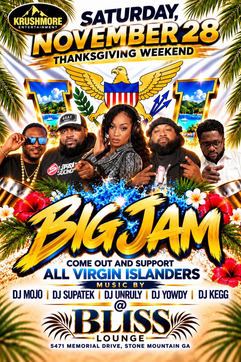 KrushmoreATL's tweet photo. VI BIG JAM
THANKSGIVING WEEKEND IN ATLANTA
Sat Nov 28th @ BLISS LOUNGE
 https://t.co/YTrvcF2Vji https://t.co/SghYh35xIg