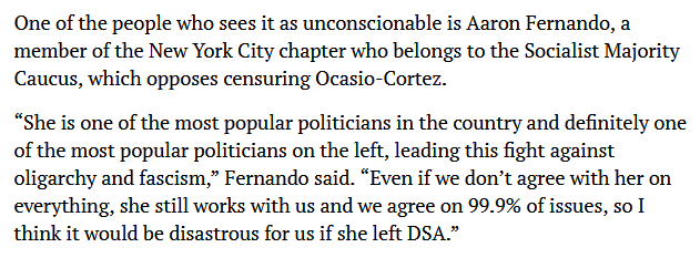 littlbirdup's tweet photo. @aaronnarraph Same person over the possibility of expelling AOC in late 2024 over her continued support for Biden and "defensive military aid" for Israel at the time despite repeated censures. 0.01% is apparently genocide.

Another sociopathic social climber with no principles 👇 https://t.co/sL8IwrwT3E