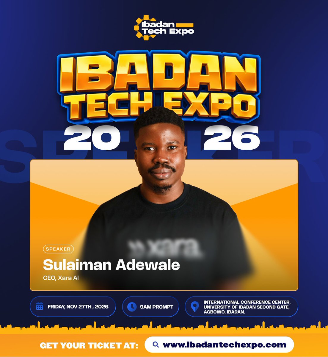 Inside_Ilesa's tweet photo. Ibadan isn't waiting for the future. We're building it. 🚀

Ibadan Tech Expo is here: founders, builders, investors and the next generation of tech talent, all in one room.

Get your tickets at https://t.co/vdqGKGB8yu 

 https://t.co/nsRGpo86Sh https://t.co/9BGE5zjHan