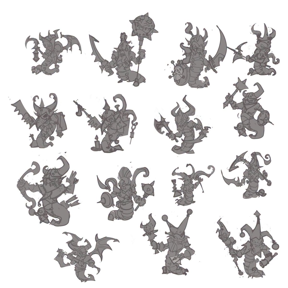 LegendsofSignum's tweet photo. Something terrible and repulsive stirs in the darkness of Signum's deepest caves. Kerid-dum, the cult of the abyss, is seeking reinforcements...

#LegendsOfSignum #miniatures #conceptart #characterdesign #fantasymonsters #darkdwarf #signumgames https://t.co/FAhkkGnWk3