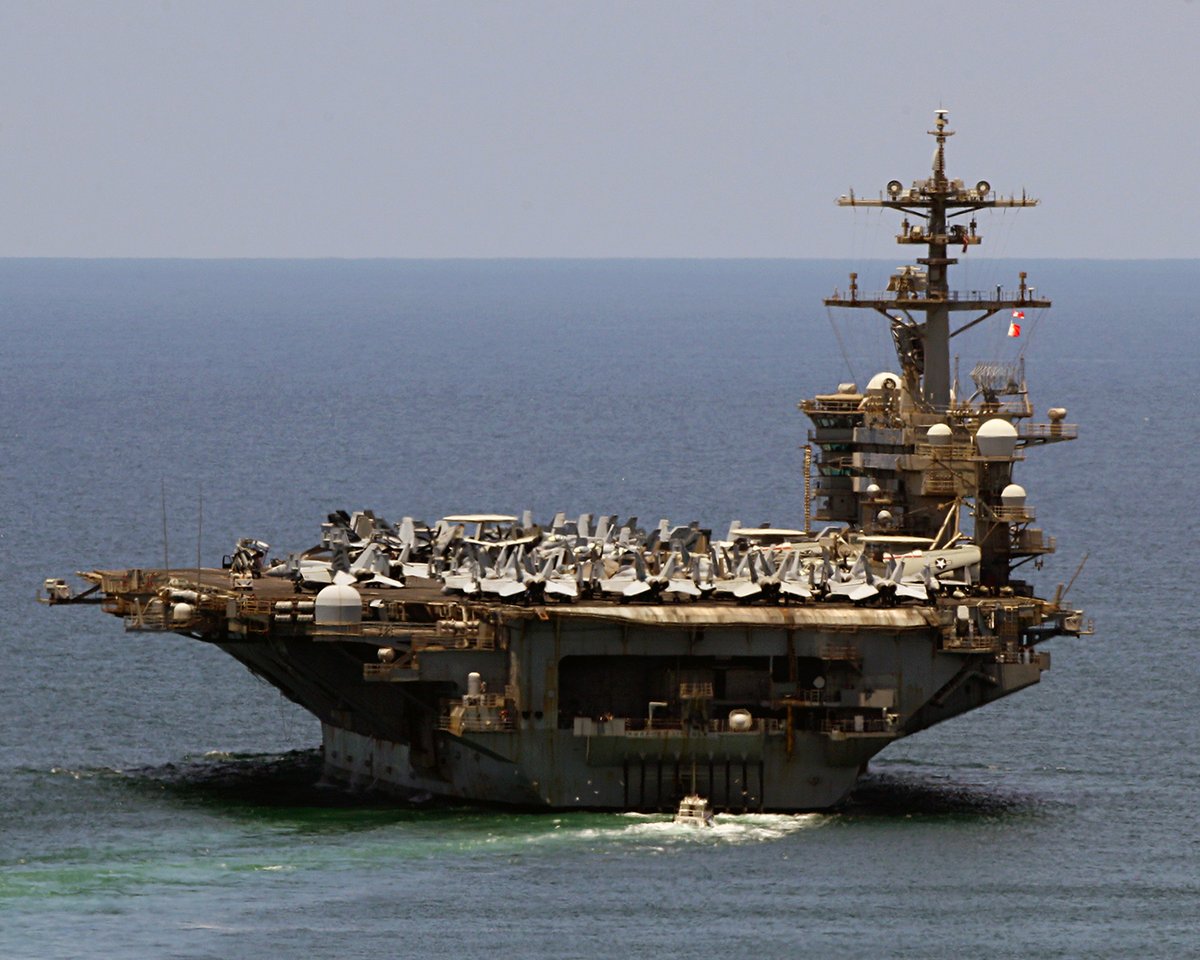 NEWSMAX's tweet photo. LINCOLN COMES HOME: The USS Abraham Lincoln is returning home to San Diego on Thursday after supporting the Iran war during a record long deployment of 265 uninterrupted days at sea. https://t.co/v6tXE8SQx5