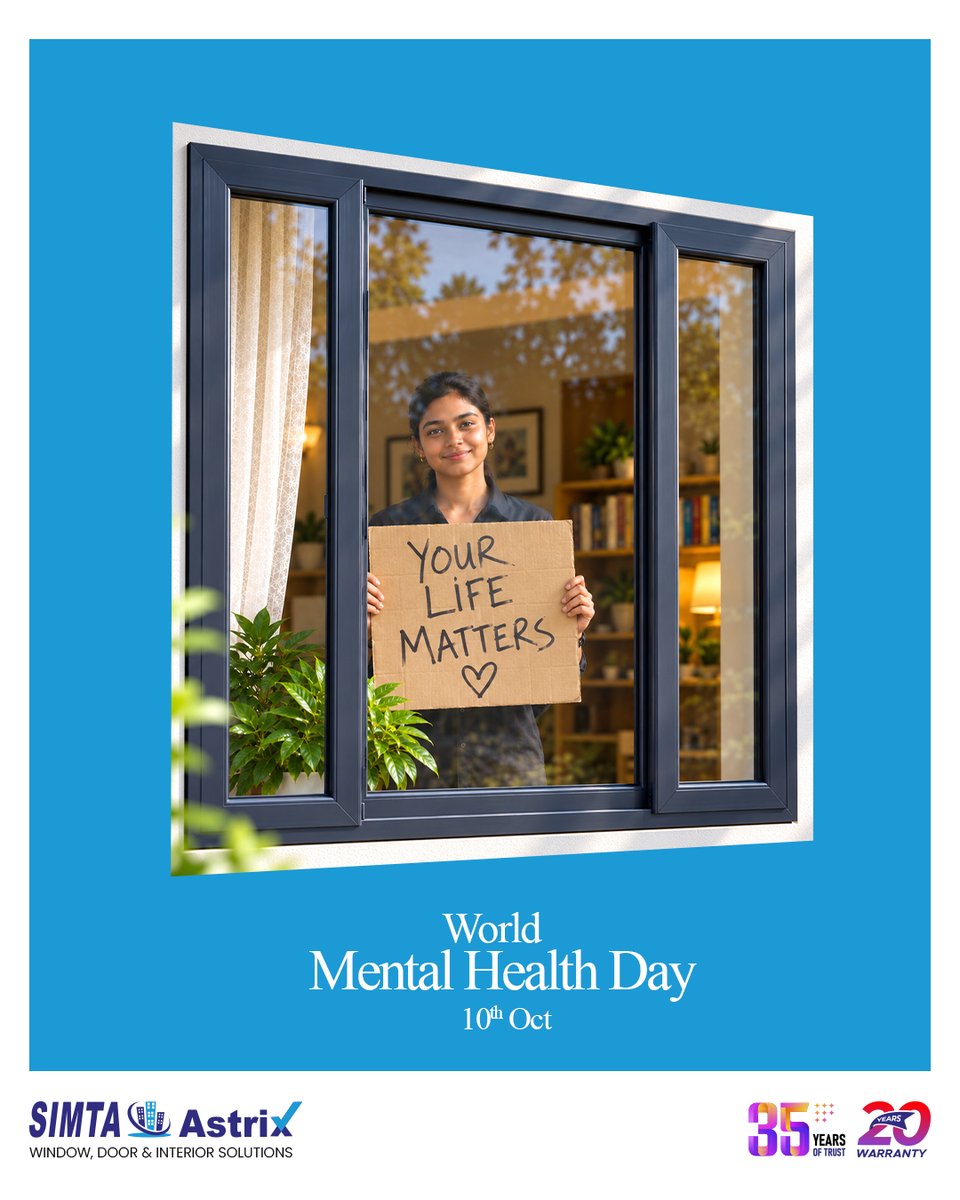 SimtaAstrix's tweet photo. Your life matters.
You are not alone.

This World Mental Health Day, take a moment to check in with yourself, make space for your wellbeing and reach out when you need support.

#SIMTAAstrix #WorldMentalHealthDay #MentalHealthMatters #MentalWellbeing #SelfCare #Wellbeing https://t.co/bEveuUD6Bp