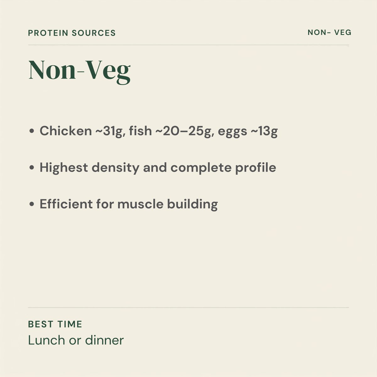 dobcyindia's tweet photo. Veg vs vegan vs non-veg: which wins on protein?

Non-veg is most protein-dense per gram. Veg and vegan reach the same targets with larger portions and smart combos like dal-chawal.

It's planning, not the label.

What's your diet type?

#ProteinSources #Nutrition https://t.co/wgA7e0uRvE